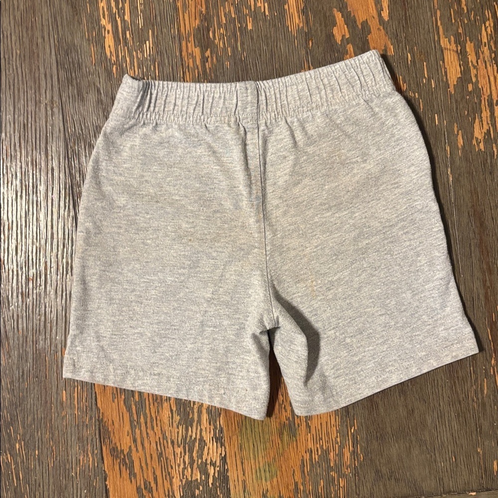 OshKosh B'gosh 3T Orange Crush Henley Shirt and Gravel Grey Pocketed Shorts, EUC - Picture 7 of 7